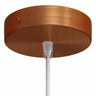 Rosace cylindrique en métal, Ø 120 mm — Conique thermoplastique / Cuivre satiné