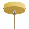 Rosace cylindrique en métal, Ø 120 mm — Conique thermoplastique / Moutarde