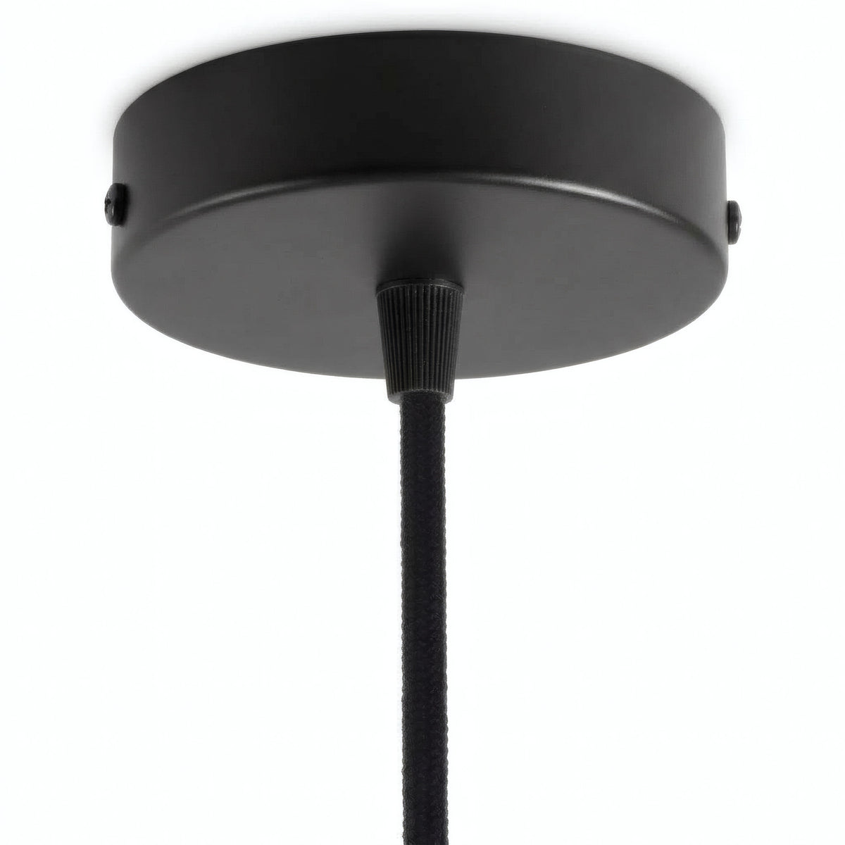 Rosace cylindrique en métal, Ø 120 mm — Conique thermoplastique / Noir
