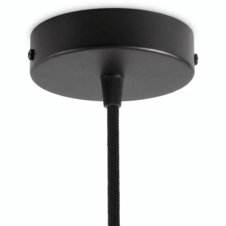 Rosace cylindrique en métal, Ø 120 mm — Conique thermoplastique / Noir