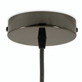 Rosace cylindrique en métal, Ø 120 mm — Conique thermoplastique / Perle noire