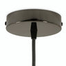 Rosace cylindrique en métal, Ø 120 mm — Conique thermoplastique / Perle noire