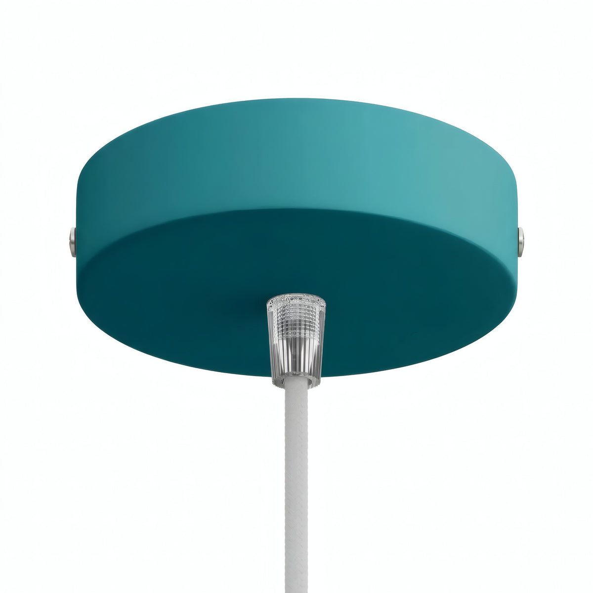 Rosace cylindrique en métal, Ø 120 mm — Conique thermoplastique / Bleu pétrole
