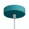 Rosace cylindrique en métal, Ø 120 mm — Conique thermoplastique / Bleu pétrole