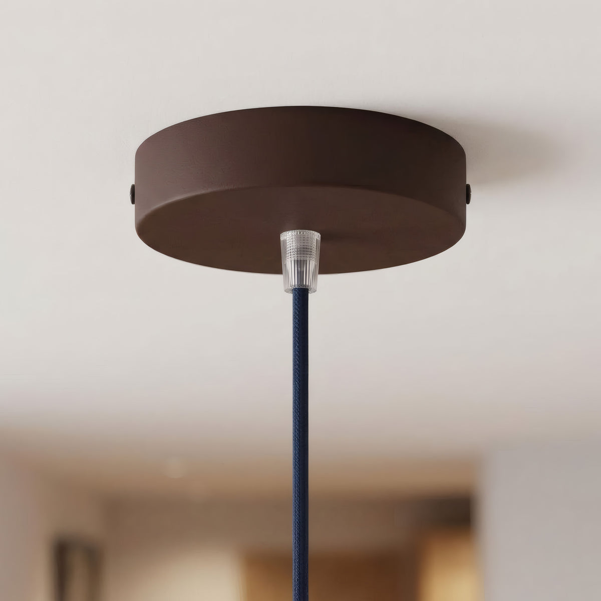 Rosace cylindrique en métal, Ø 120 mm — Conique thermoplastique / Rouille