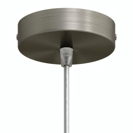 Rosace cylindrique en métal, Ø 120 mm — Conique thermoplastique / Titane satiné