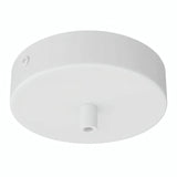Rosace cylindrique en métal, Ø 120 mm — Cylindrique métal / Blanc mat