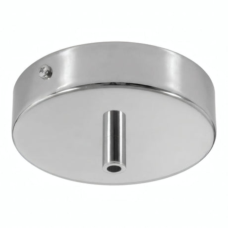 Rosace cylindrique en métal, Ø 120 mm — Cylindrique métal / Chromé