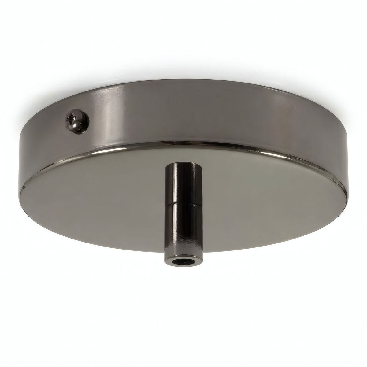 Rosace cylindrique en métal, Ø 120 mm — Cylindrique métal / Perle noire