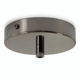 Rosace cylindrique en métal, Ø 120 mm — Cylindrique métal / Perle noire