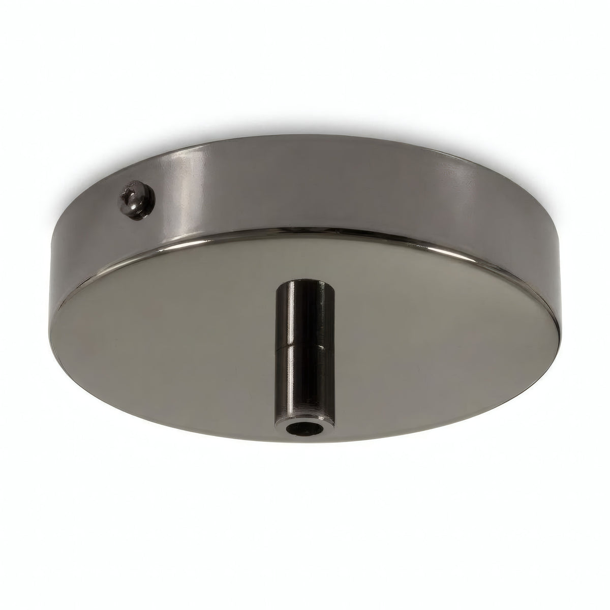 Rosace cylindrique en métal, Ø 120 mm — Cylindrique métal / Perle noire