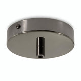 Rosace cylindrique en métal, Ø 120 mm — Cylindrique métal / Perle noire