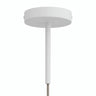 Rosace cylindrique en métal avec serre-câble de 15 cm — Blanc mat