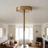 Rosace cylindrique en métal avec serre-câble de 15 cm — Bronze satiné