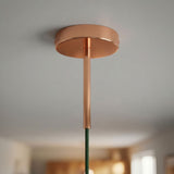 Rosace cylindrique en métal avec serre-câble de 15 cm — Cuivre