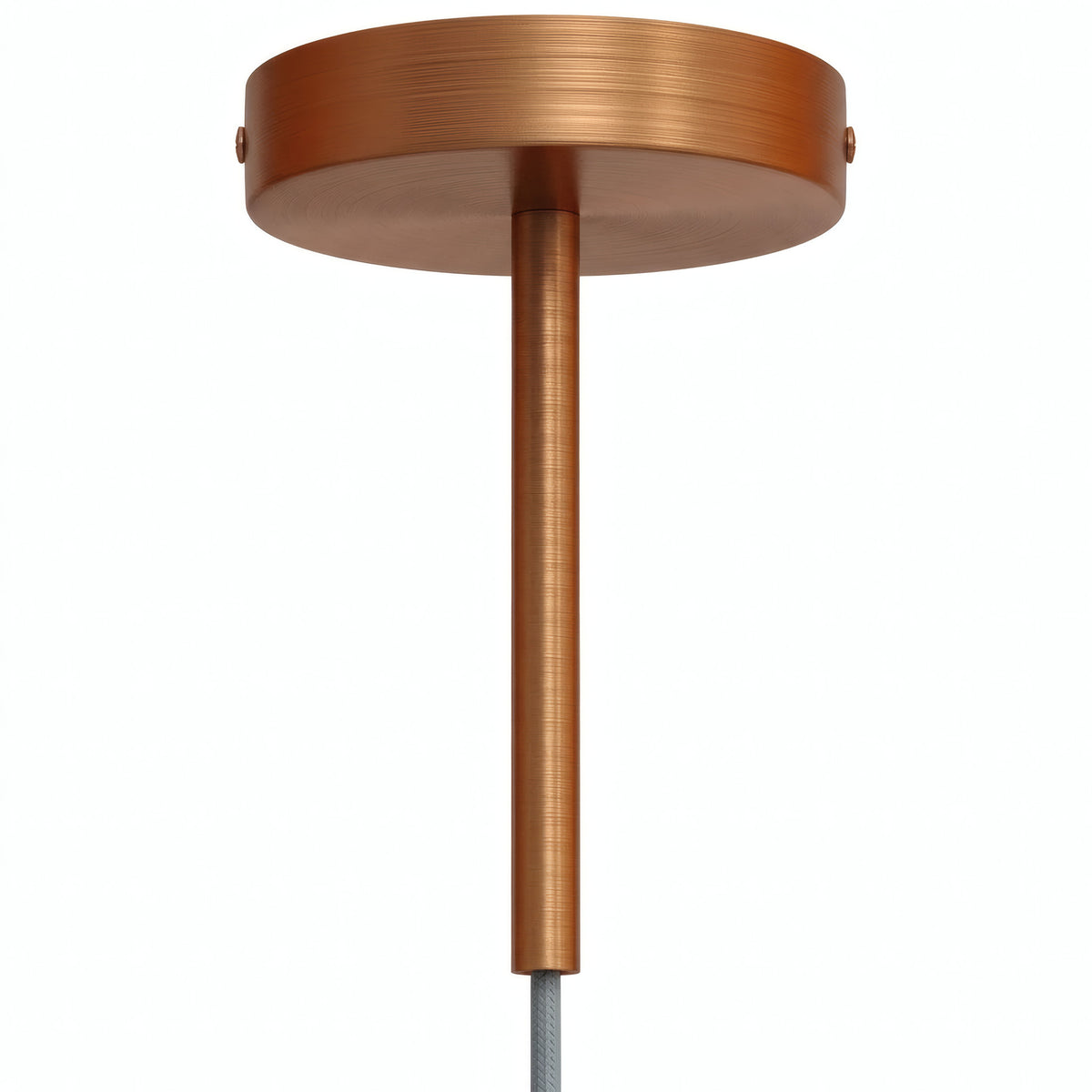 Rosace cylindrique en métal avec serre-câble de 15 cm — Cuivre satiné