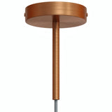 Rosace cylindrique en métal avec serre-câble de 15 cm — Cuivre satiné