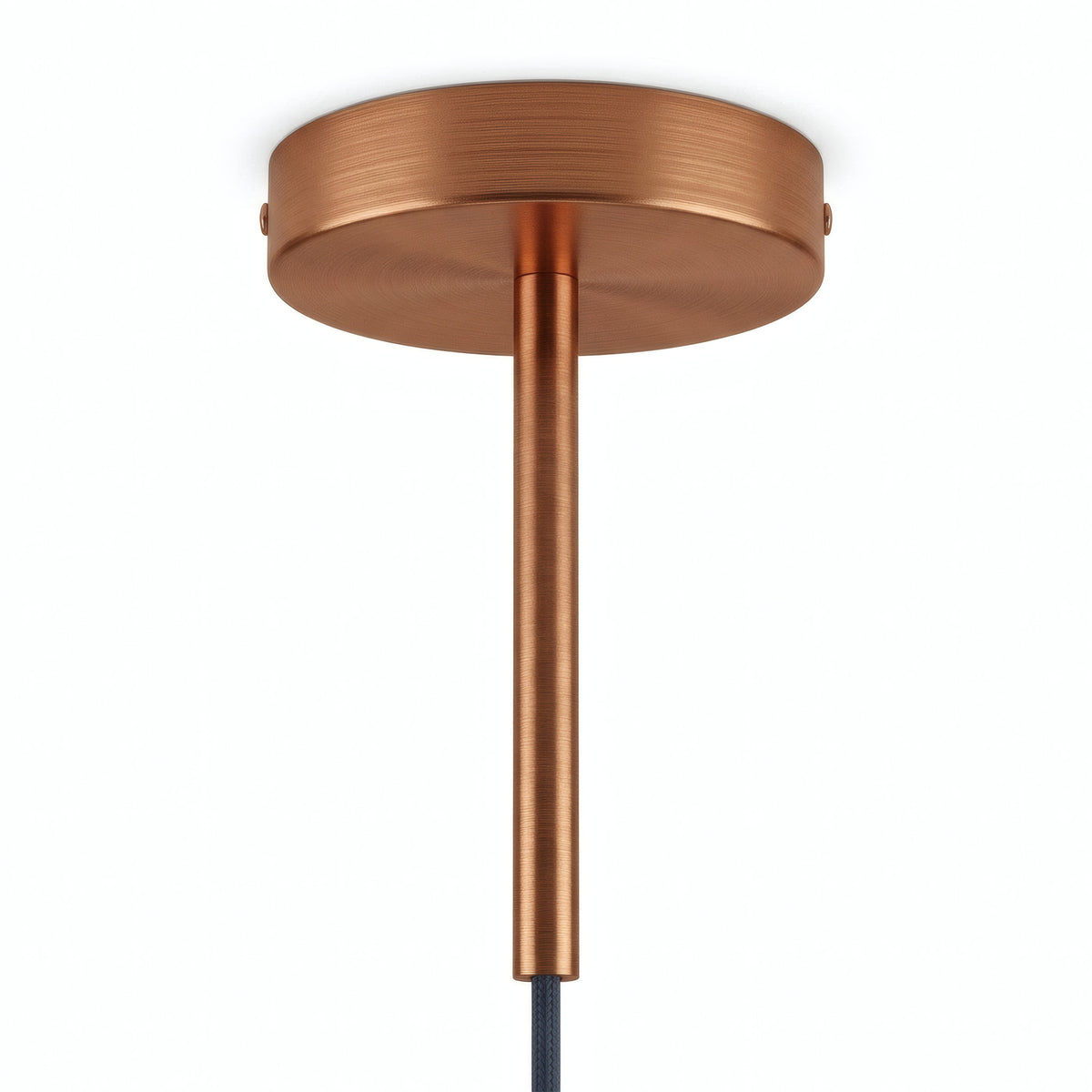 Rosace cylindrique en métal avec serre-câble de 15 cm — Cuivre satiné