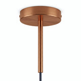 Rosace cylindrique en métal avec serre-câble de 15 cm — Cuivre satiné