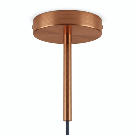 Rosace cylindrique en métal avec serre-câble de 15 cm — Cuivre satiné