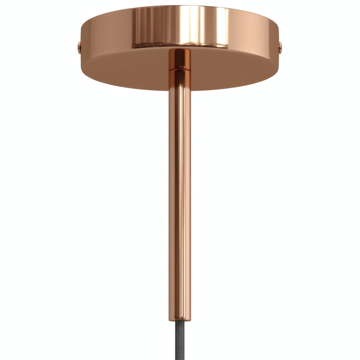Rosace cylindrique en métal avec serre-câble de 15 cm — Cuivre