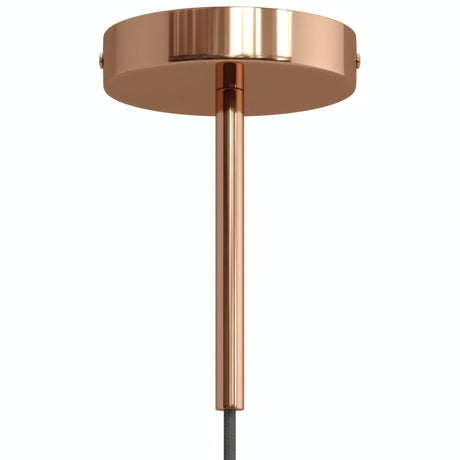 Rosace cylindrique en métal avec serre-câble de 15 cm — Cuivre