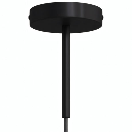 Rosace cylindrique en métal avec serre-câble de 15 cm — Noir