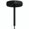 Rosace cylindrique en métal avec serre-câble de 15 cm — Noir