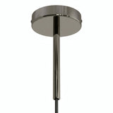 Rosace cylindrique en métal avec serre-câble de 15 cm — Perle noire