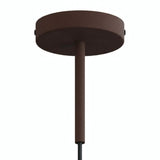 Rosace cylindrique en métal avec serre-câble de 15 cm — Rouille