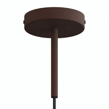 Rosace cylindrique en métal avec serre-câble de 15 cm — Rouille