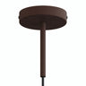 Rosace cylindrique en métal avec serre-câble de 15 cm — Rouille