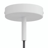 Rosace cylindrique en métal avec serre-câble de 7 cm — Blanc mat