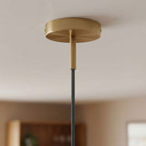 Rosace cylindrique en métal avec serre-câble de 7 cm — Bronze satiné