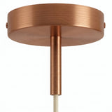 Rosace cylindrique en métal avec serre-câble de 7 cm — Cuivre satiné