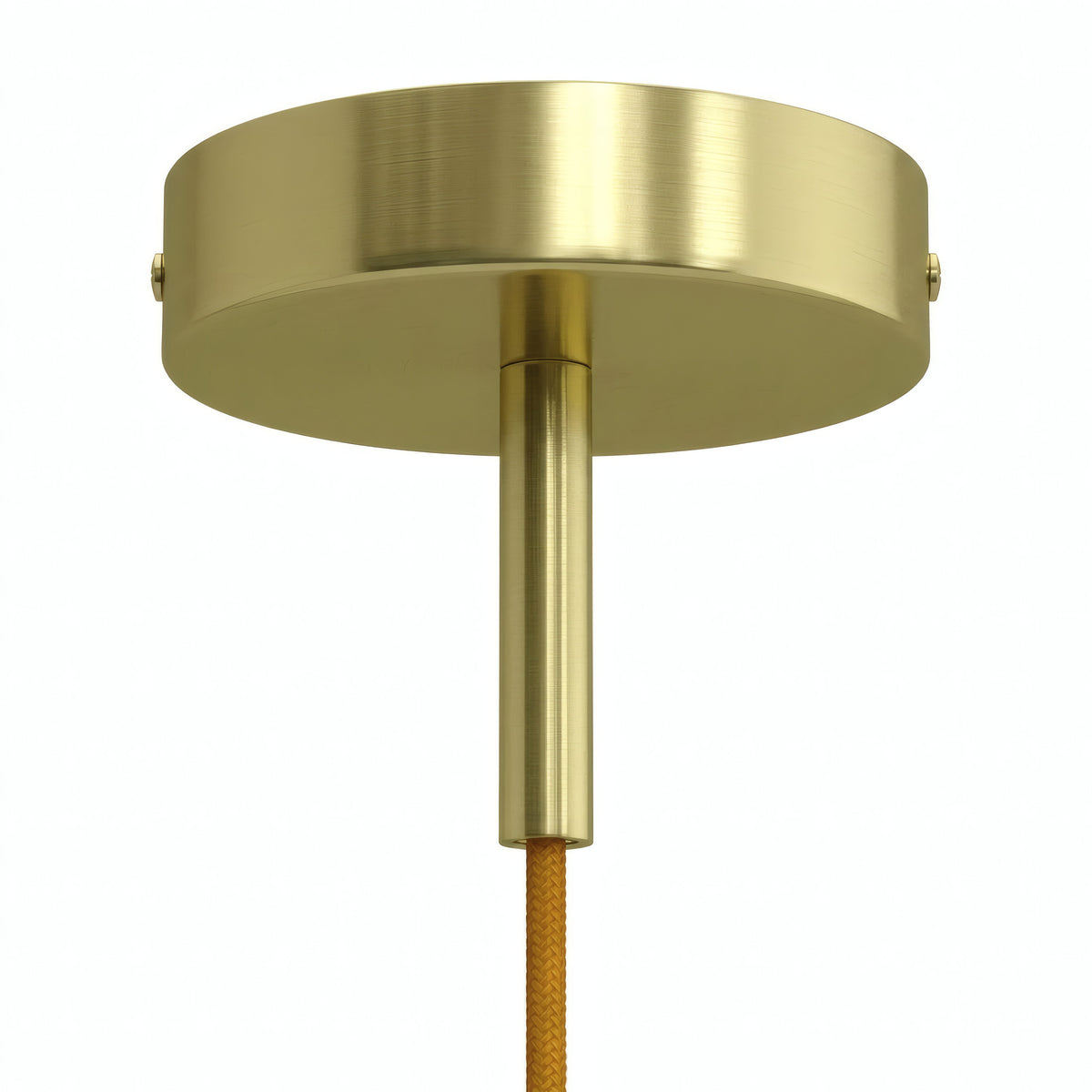 Rosace cylindrique en métal avec serre-câble de 7 cm — Laiton
