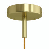 Rosace cylindrique en métal avec serre-câble de 7 cm — Laiton