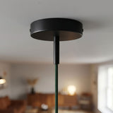Rosace cylindrique en métal avec serre-câble de 7 cm — Noir
