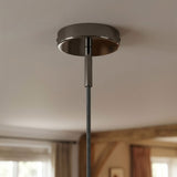 Rosace cylindrique en métal avec serre-câble de 7 cm — Perle noire