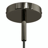 Rosace cylindrique en métal avec serre-câble de 7 cm — Perle noire