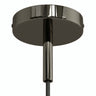 Rosace cylindrique en métal avec serre-câble de 7 cm — Perle noire