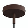 Rosace cylindrique en métal avec serre-câble de 7 cm — Rouille