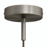 Rosace cylindrique en métal avec serre-câble de 7 cm — Titane satiné