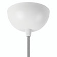 Rosace demi-sphérique en métal, Ø 100 mm — Blanc brillant
