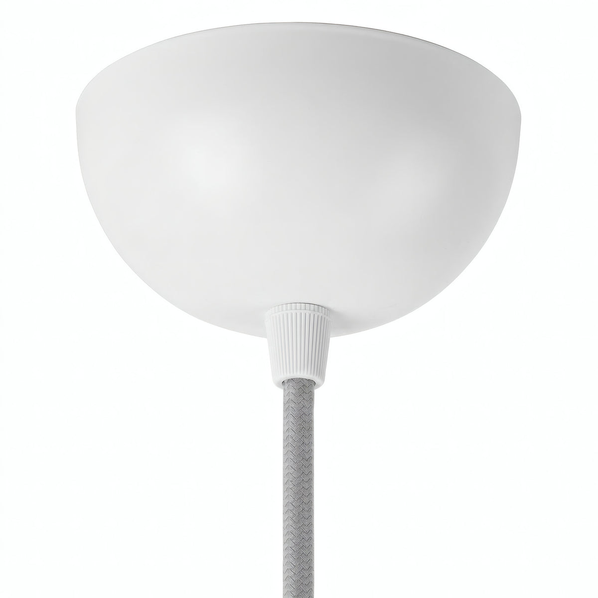 Rosace demi-sphérique en métal, Ø 100 mm — Blanc brillant