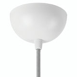 Rosace demi-sphérique en métal, Ø 100 mm — Blanc brillant