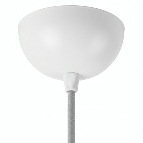 Rosace demi-sphérique en métal, Ø 100 mm — Blanc brillant