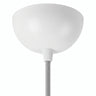 Rosace demi-sphérique en métal, Ø 100 mm — Blanc brillant