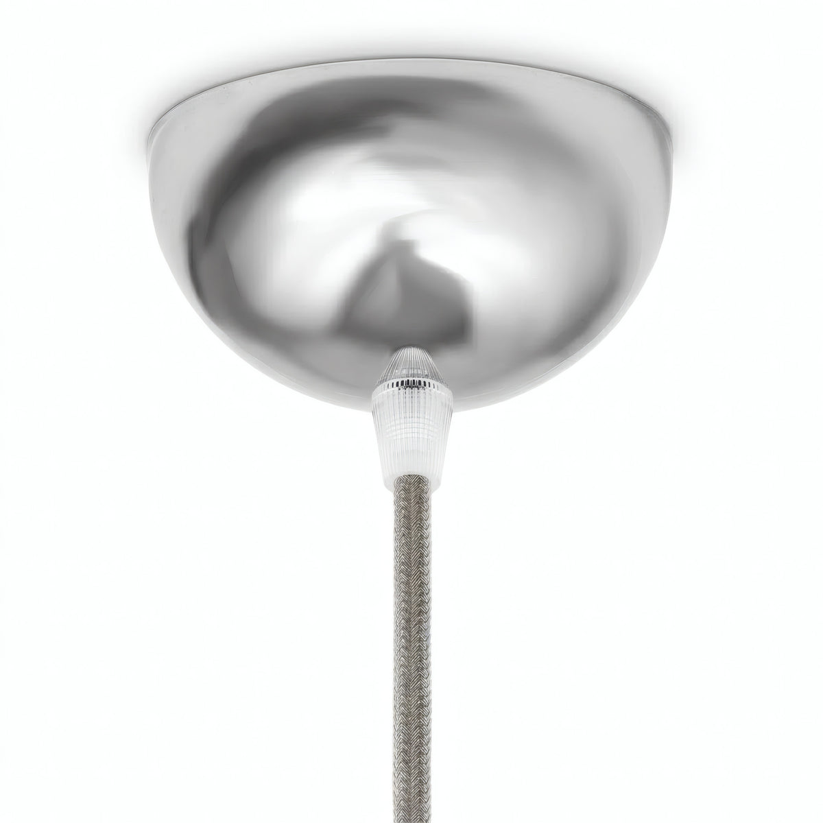 Rosace demi-sphérique en métal, Ø 100 mm — Chromé
