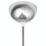 Rosace demi-sphérique en métal, Ø 100 mm — Chromé
